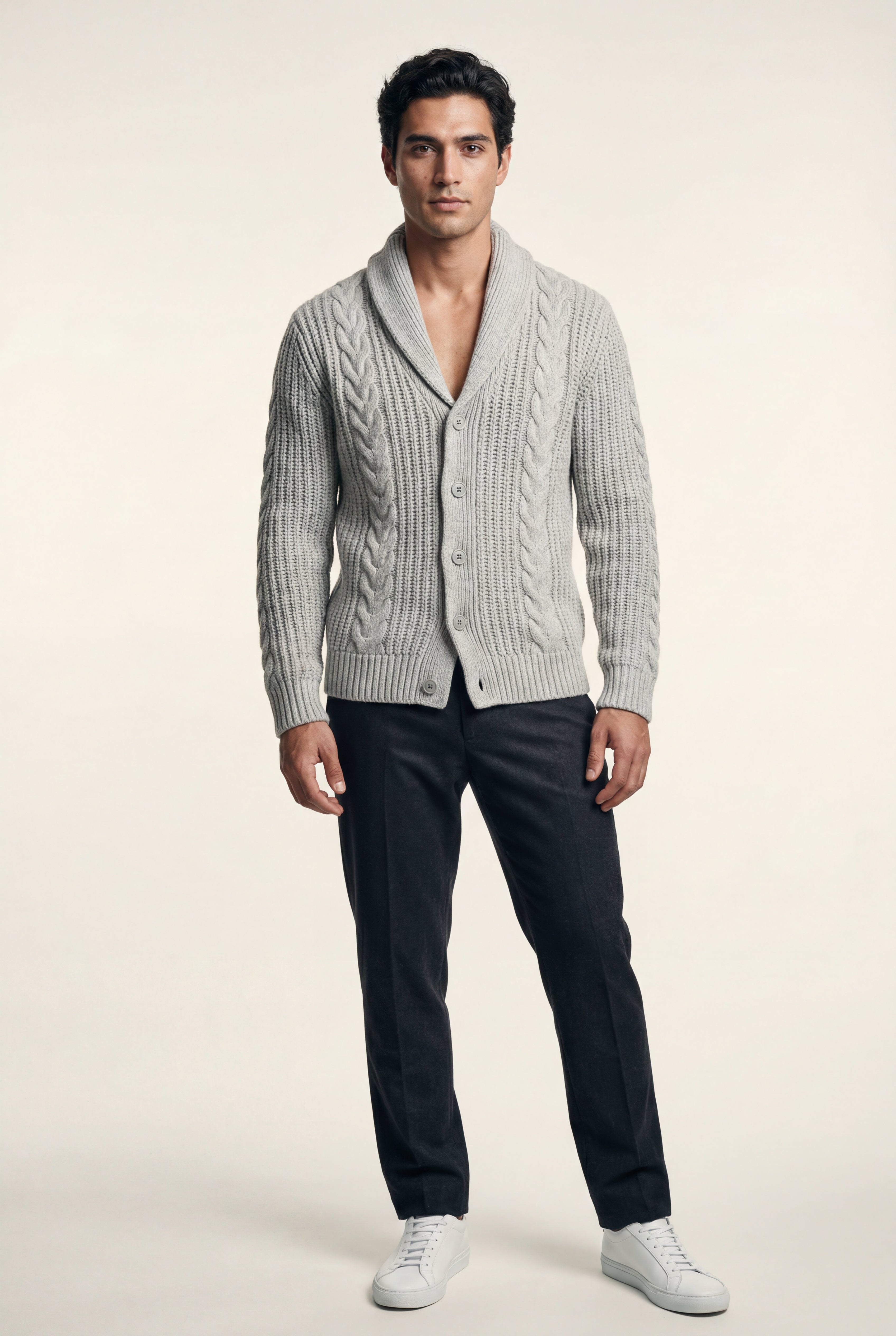 Zoyri | Cable Shawl Cardigan