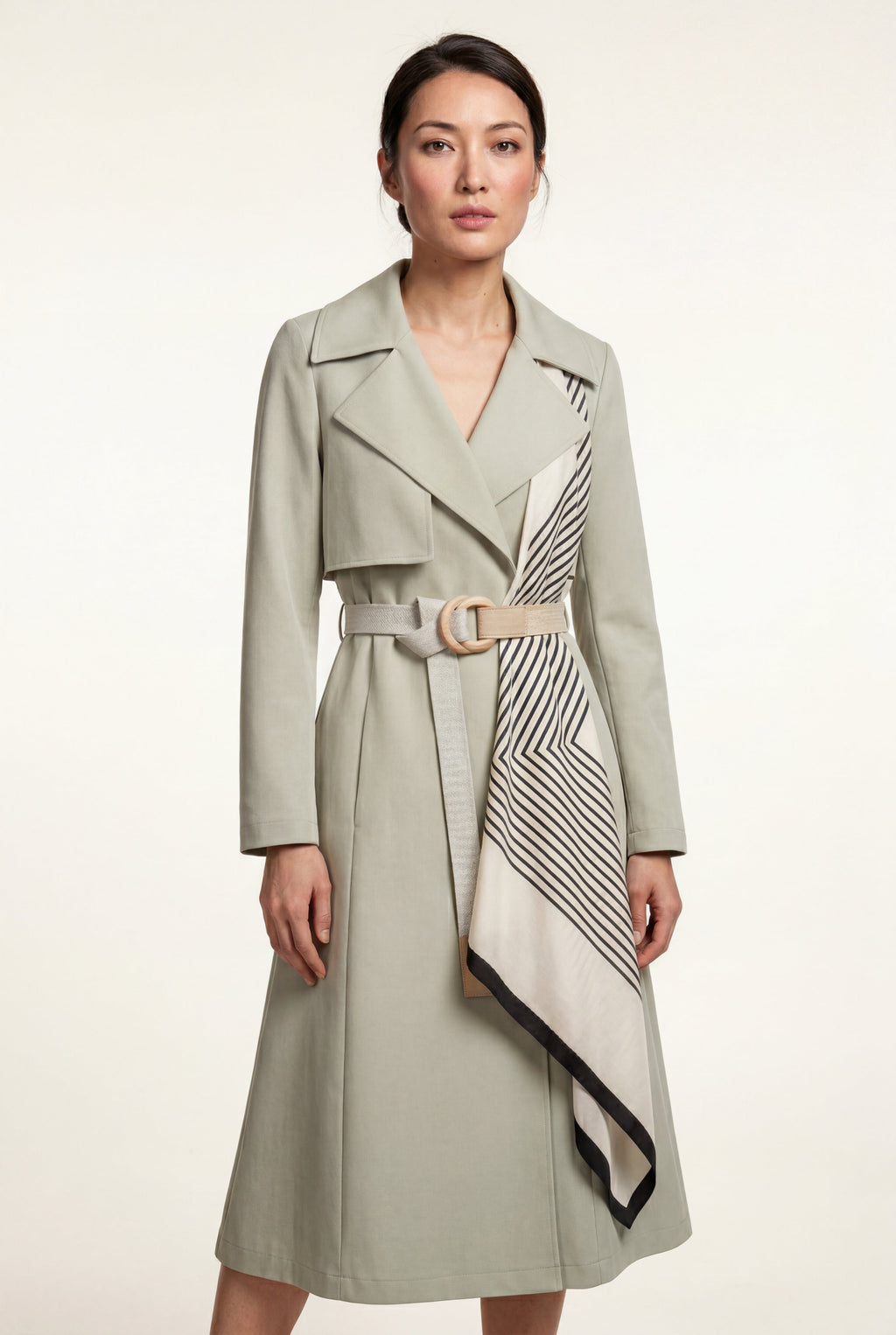 Zoyri | Scarf Trench Coat