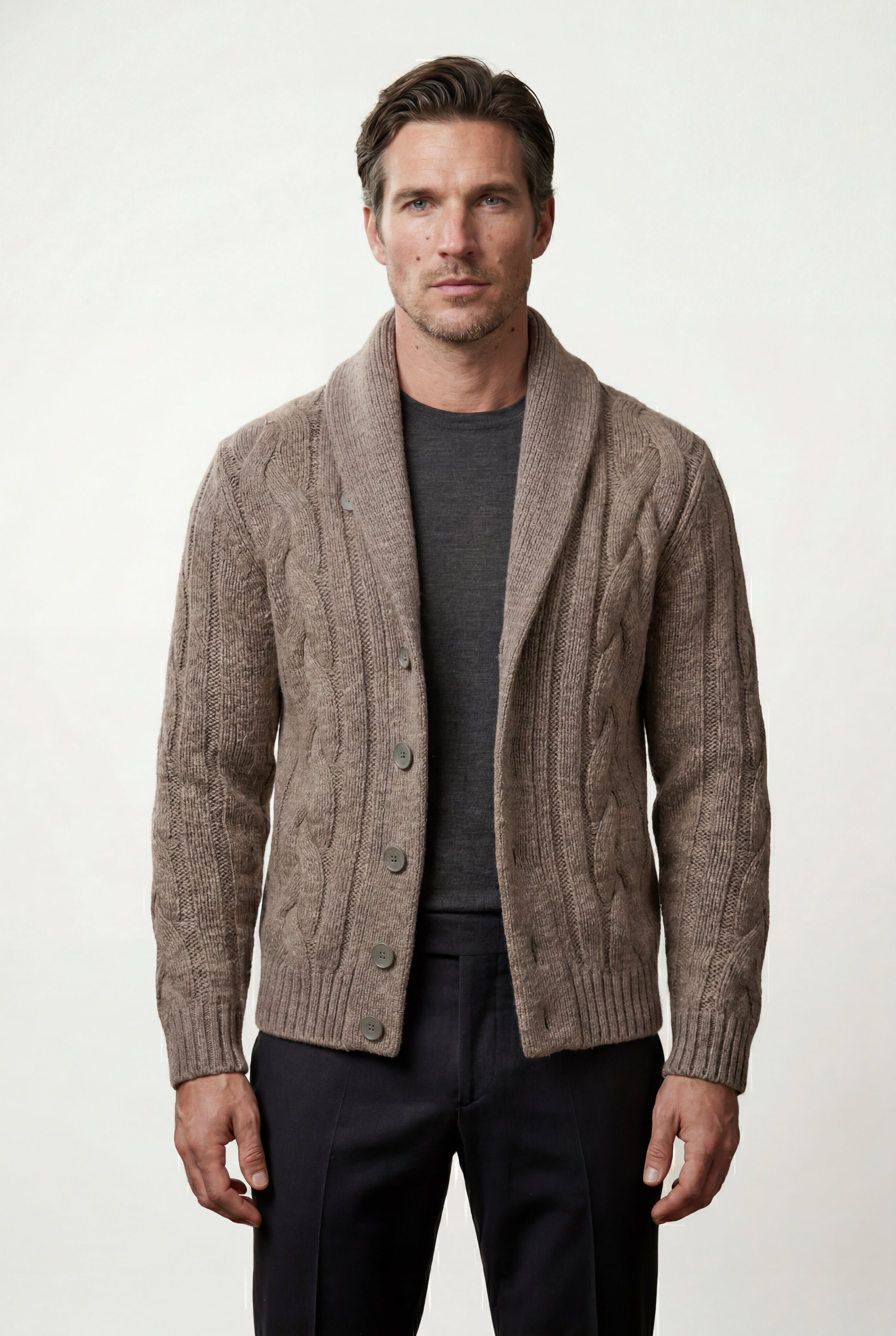 Zoyri | Cable Shawl Cardigan