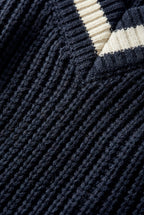 Zoyri | Striped V-Neck Sweater