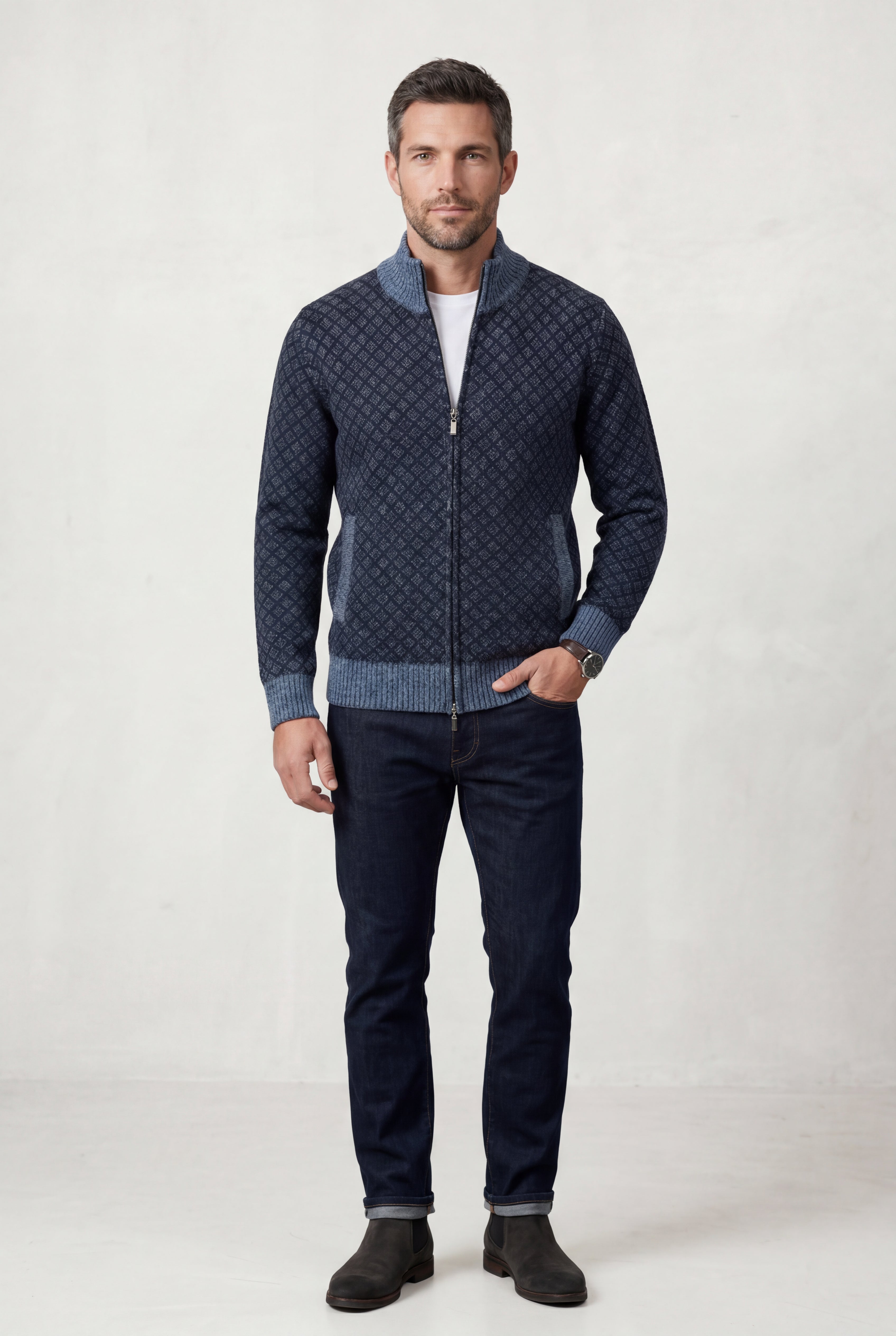 Zoyri | Diamond Knit Cardigan
