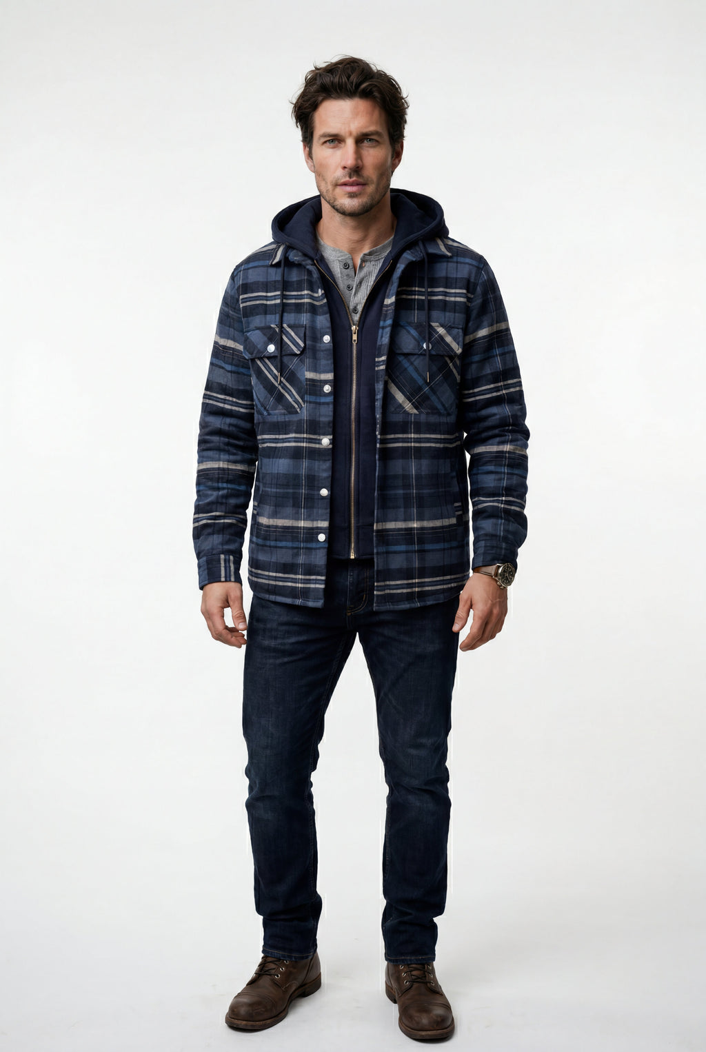Zoyri | Hooded Check Jacket