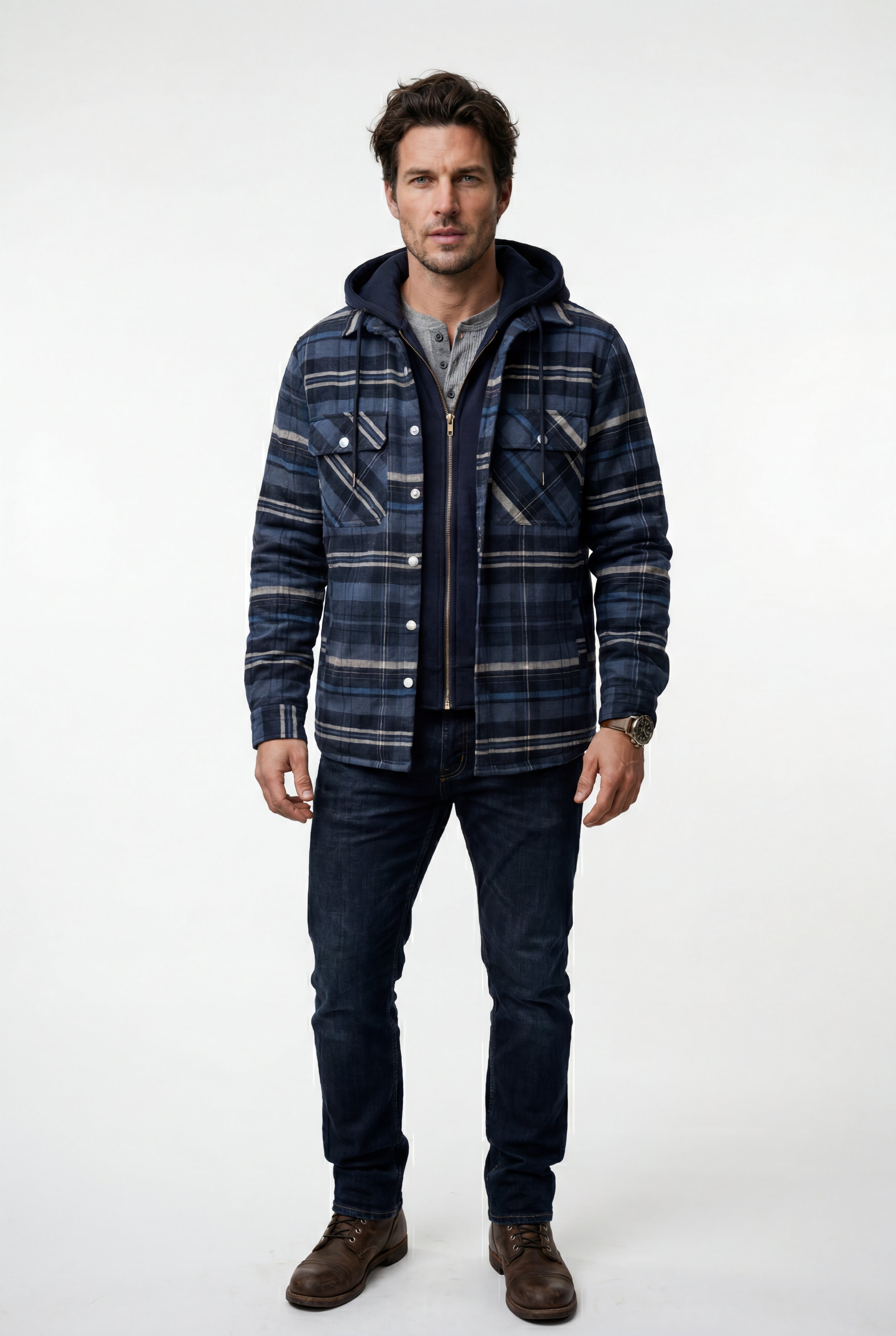 Zoyri | Hooded Check Jacket