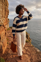 Zoyri | Cable Stripe Sweater