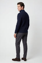 Zoyri | Ribbed Half-Zip Knit