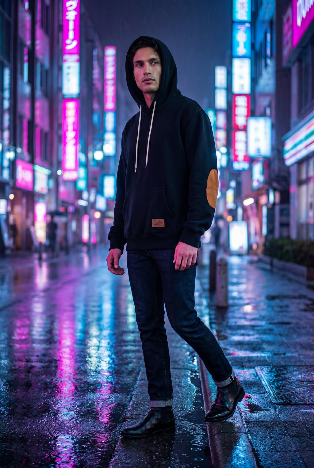 Zoyri | Contrast Patch Hoodie
