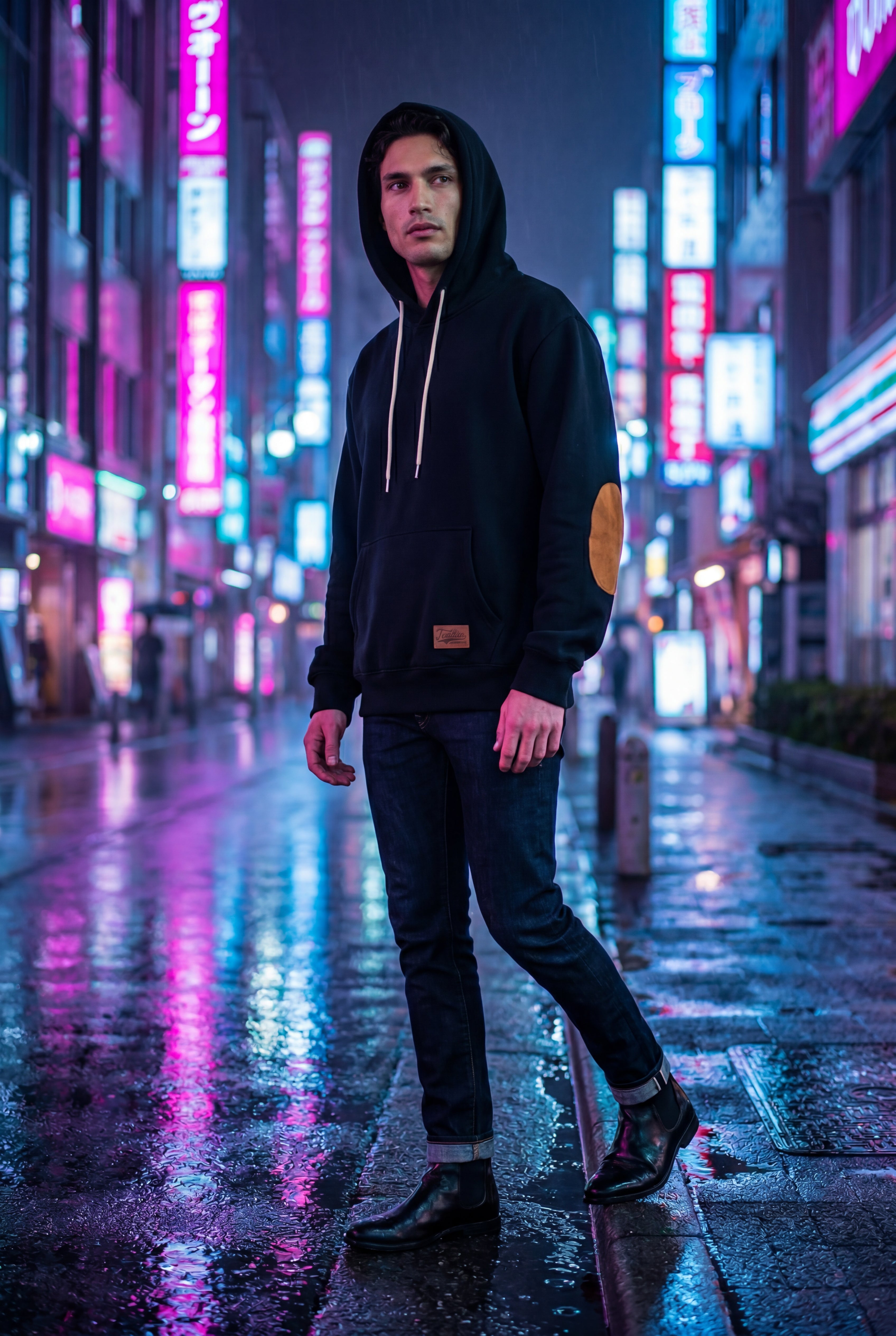Zoyri | Contrast Patch Hoodie