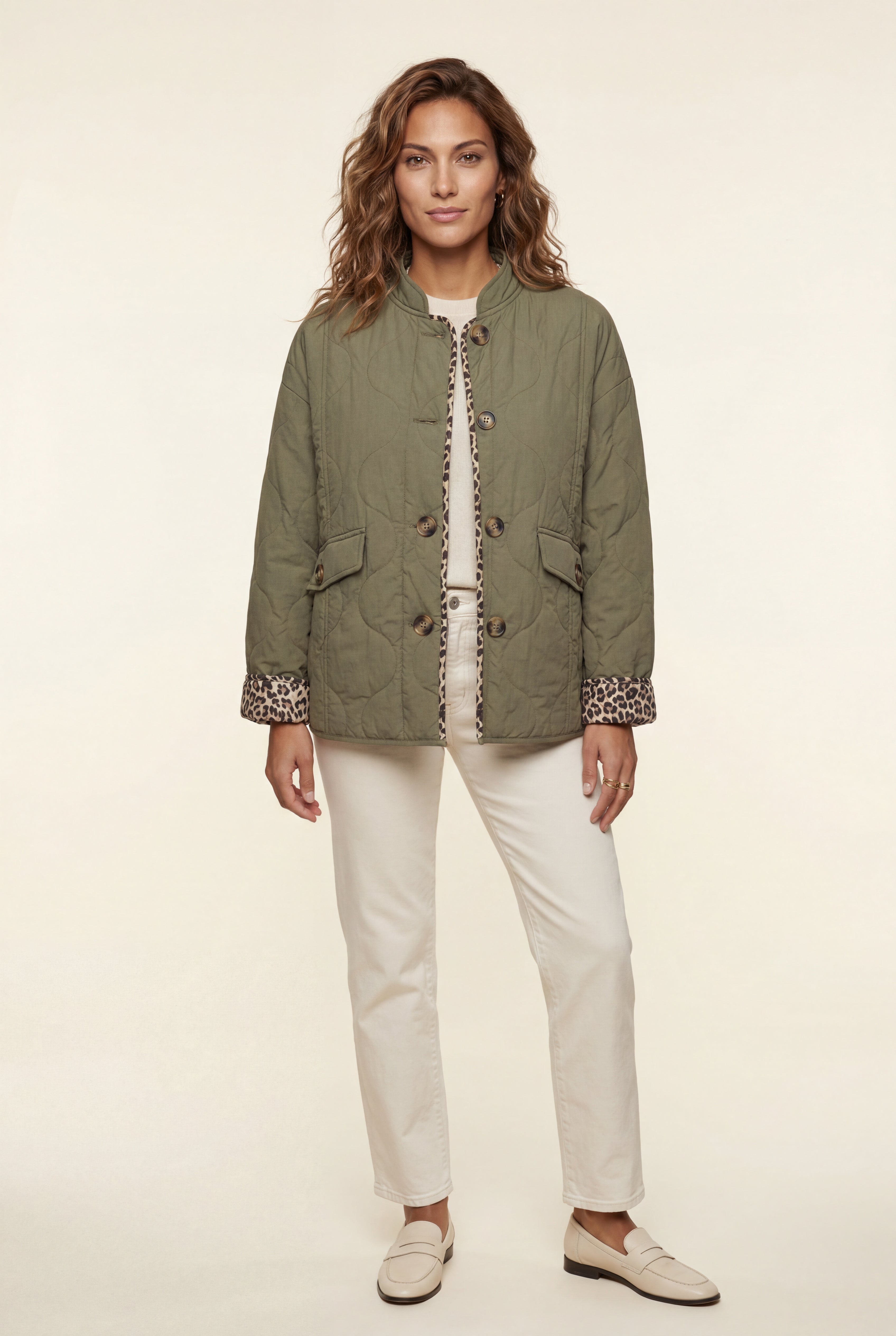 Zoyri | Leopard Trim Jacket