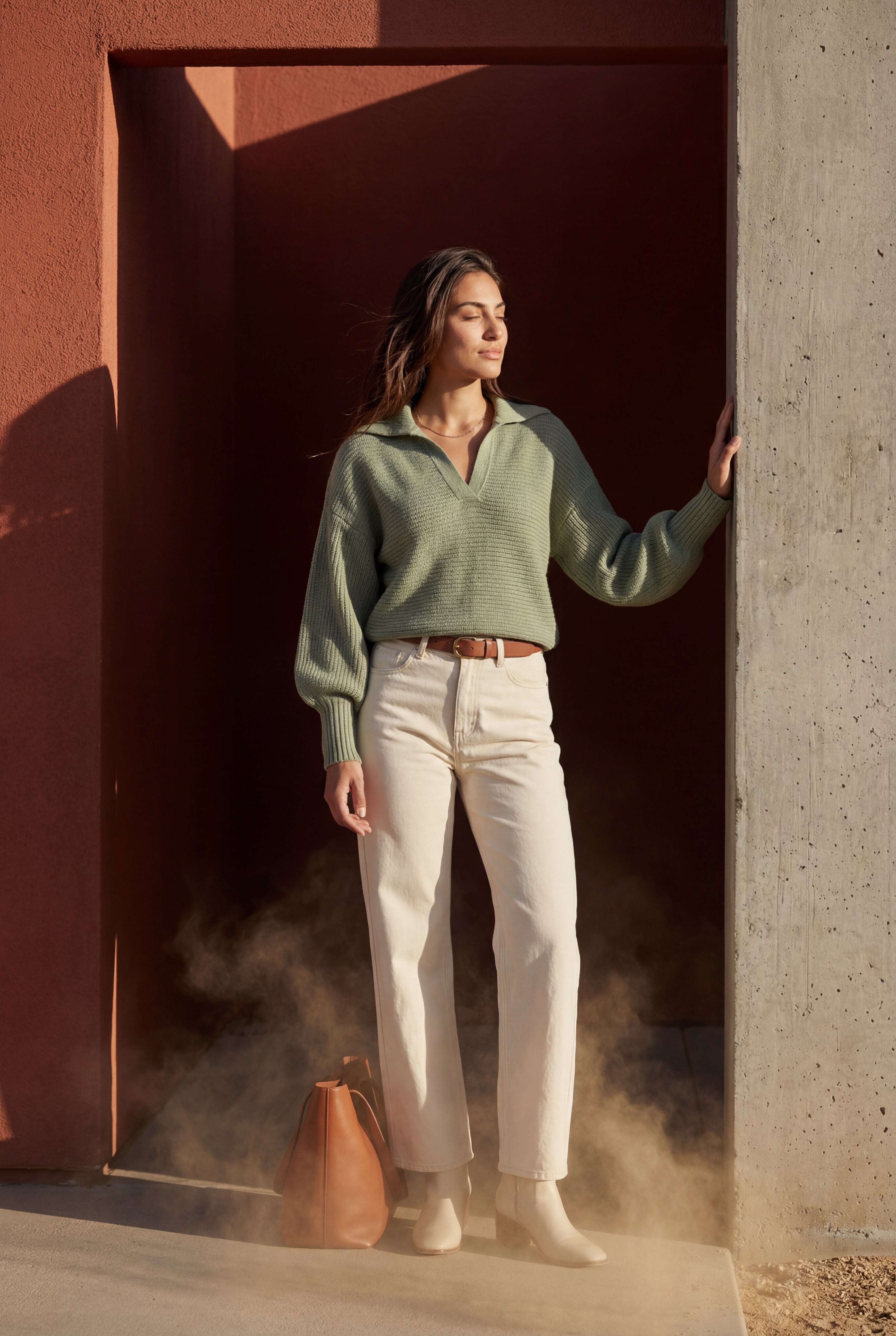 Zoyri | Collared Knit Sweater