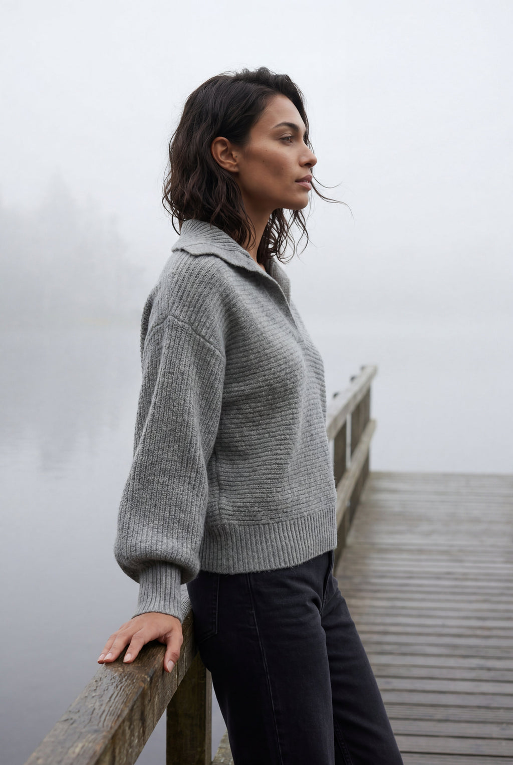 Zoyri | Collared Knit Sweater