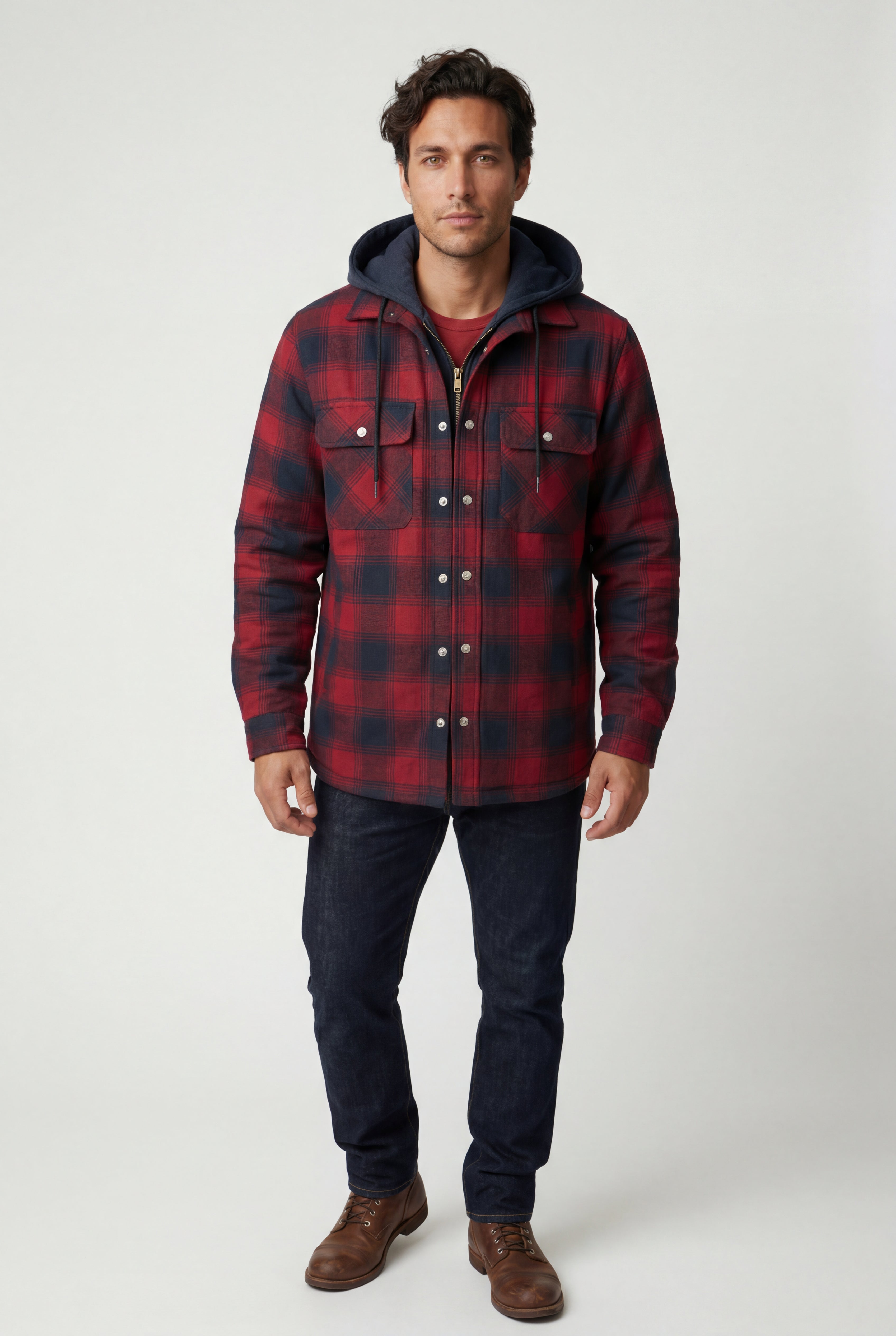 Zoyri | Hooded Check Jacket