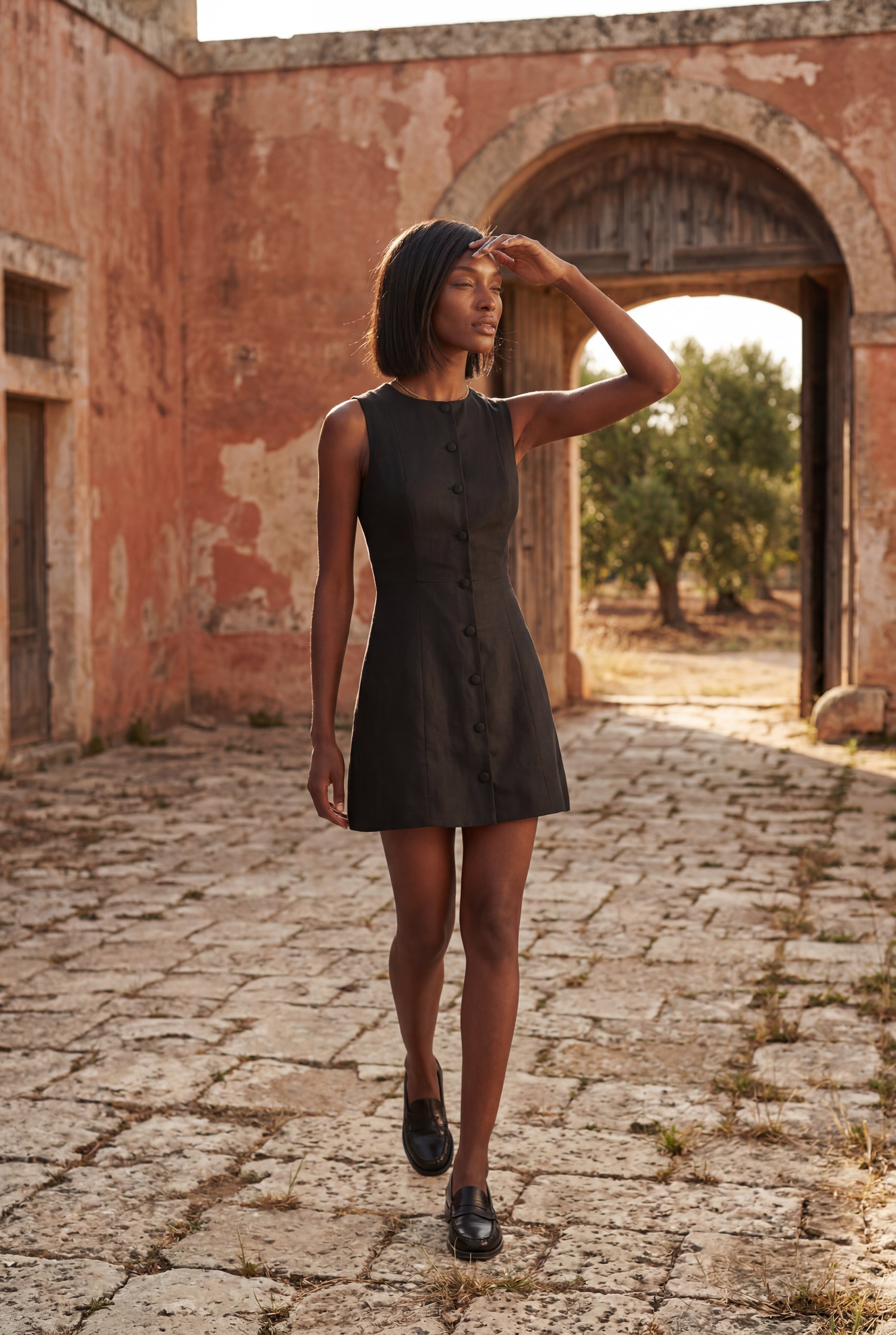 Zoyri | Button Mini Dress