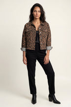 Zoyri | Leopard Cropped Jacket