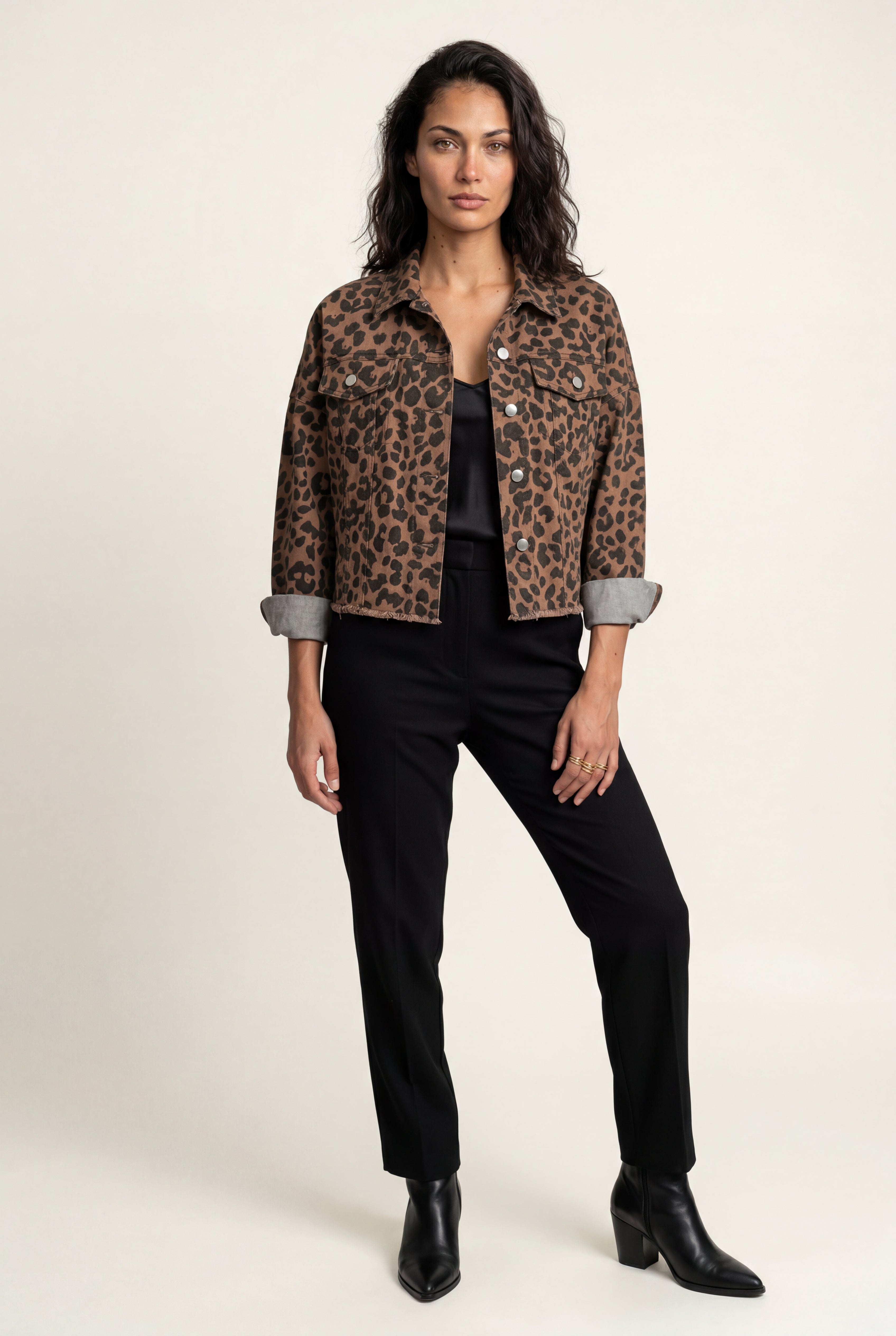 Zoyri | Leopard Cropped Jacket