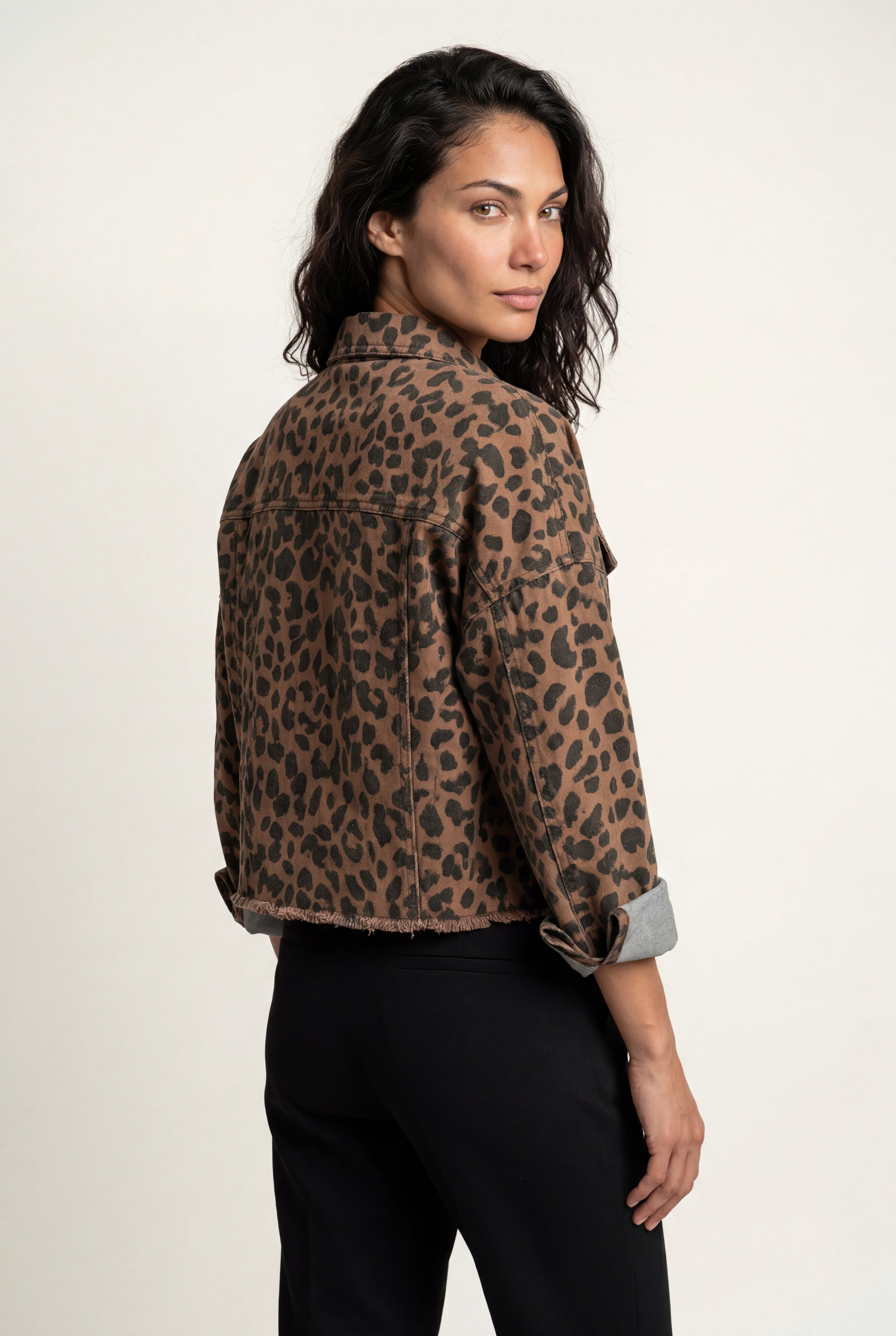 Zoyri | Leopard Cropped Jacket