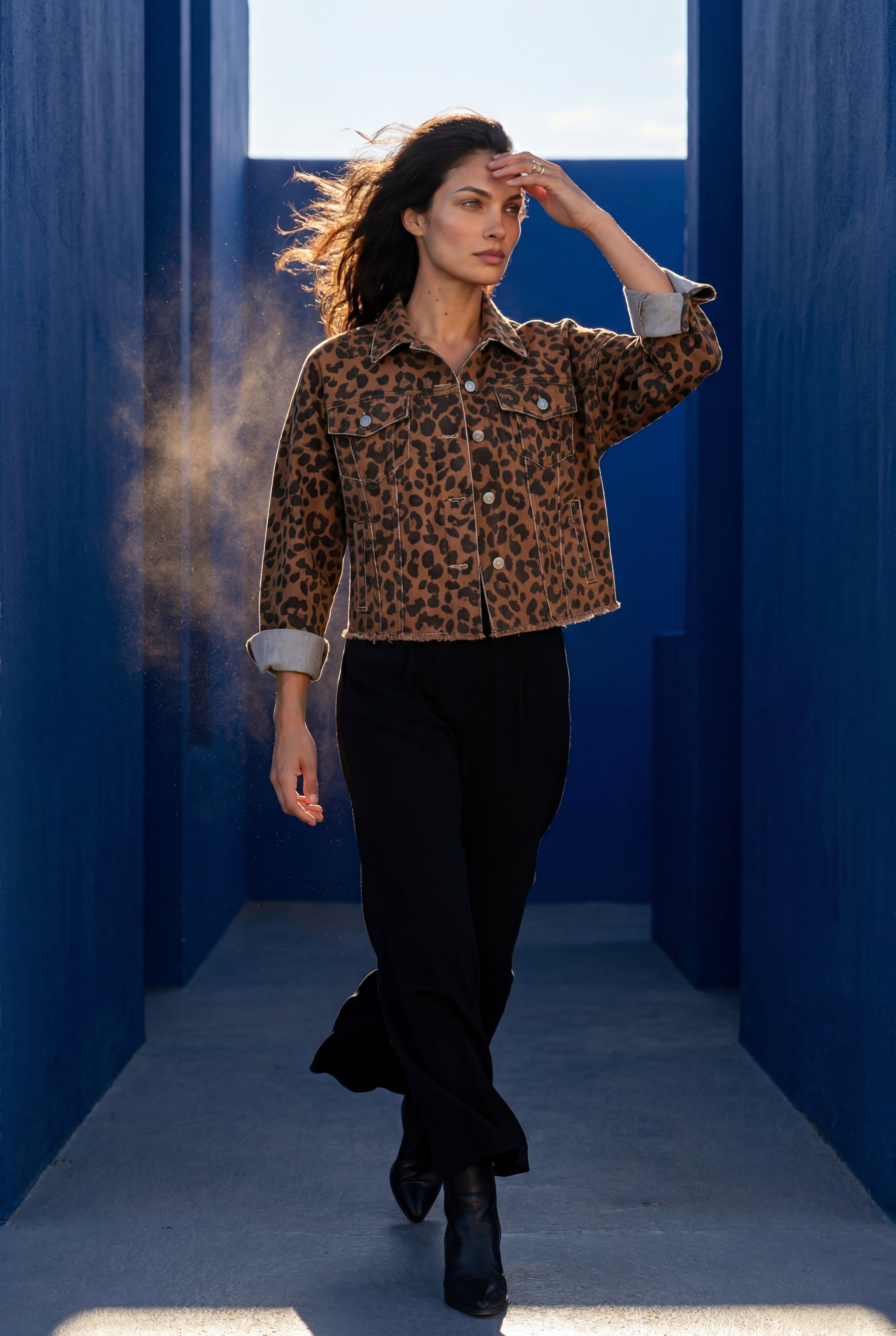 Zoyri | Leopard Cropped Jacket