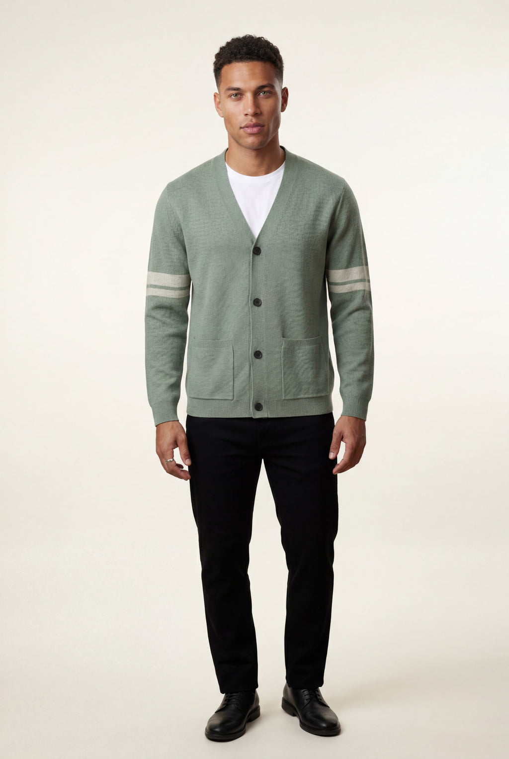 Zoyri | Stripe Sleeve Cardigan