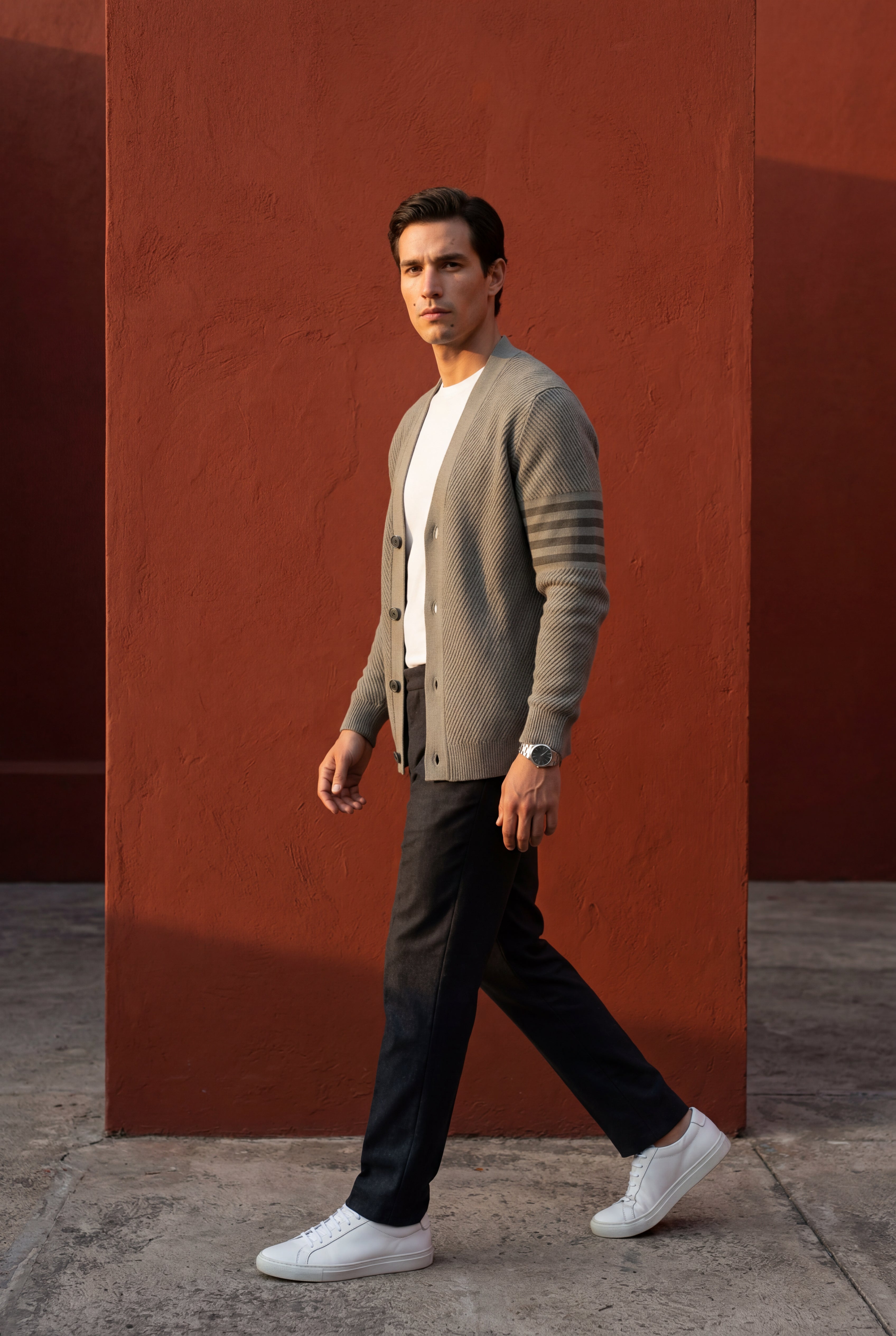 Zoyri | Stripe Sleeve Cardigan