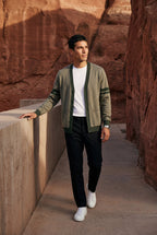 Zoyri | Stripe Sleeve Cardigan