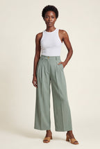 Zoyri | Pleated Wide-Leg Trousers