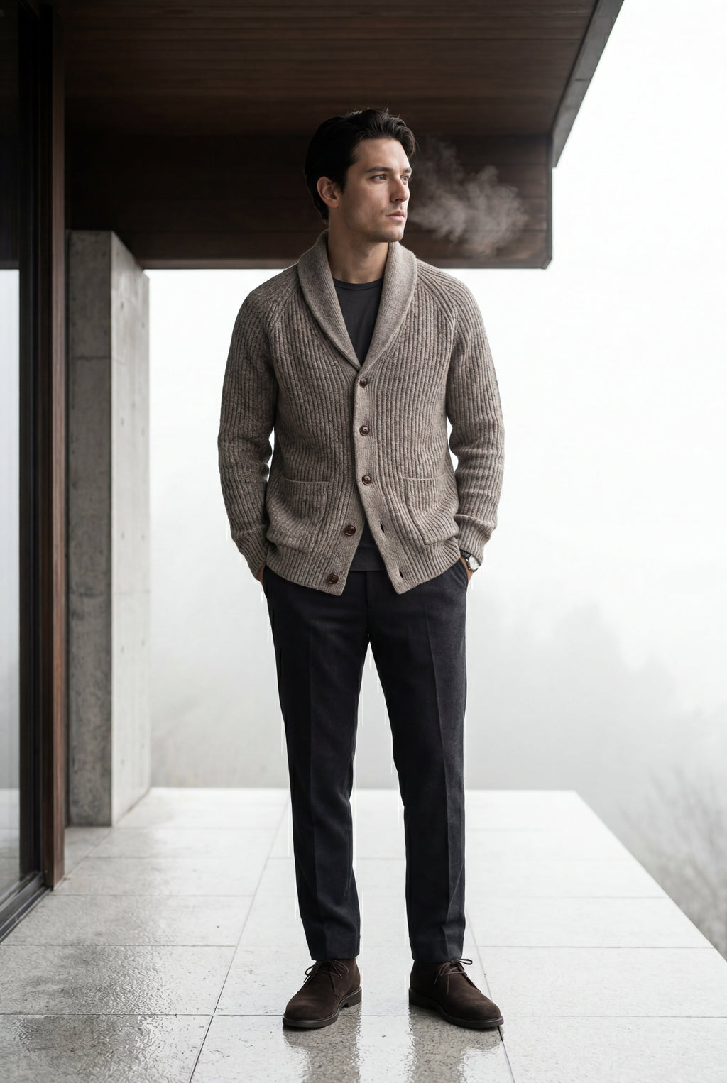 Zoyri | Shawl Collar Cardigan