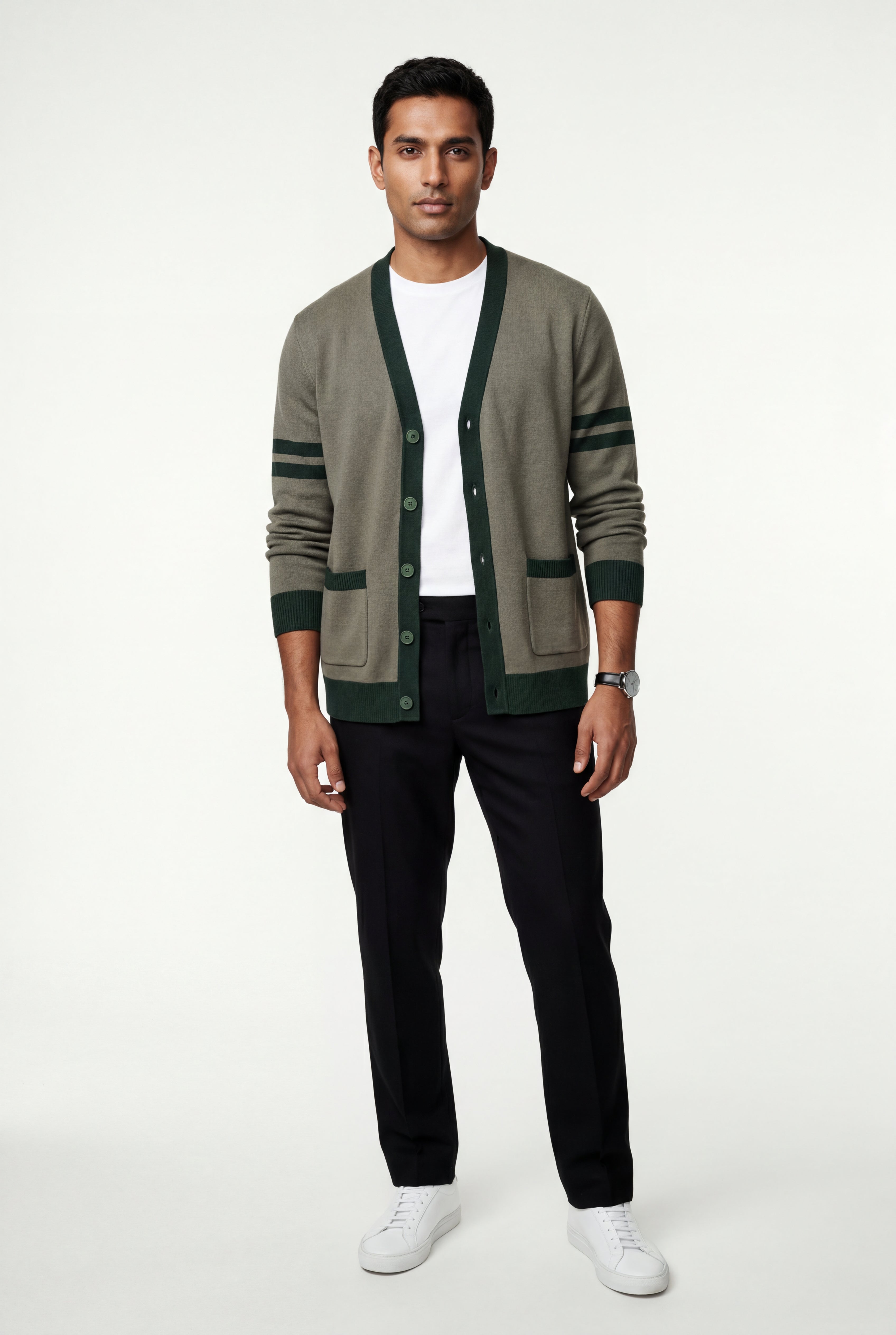 Zoyri | Stripe Sleeve Cardigan