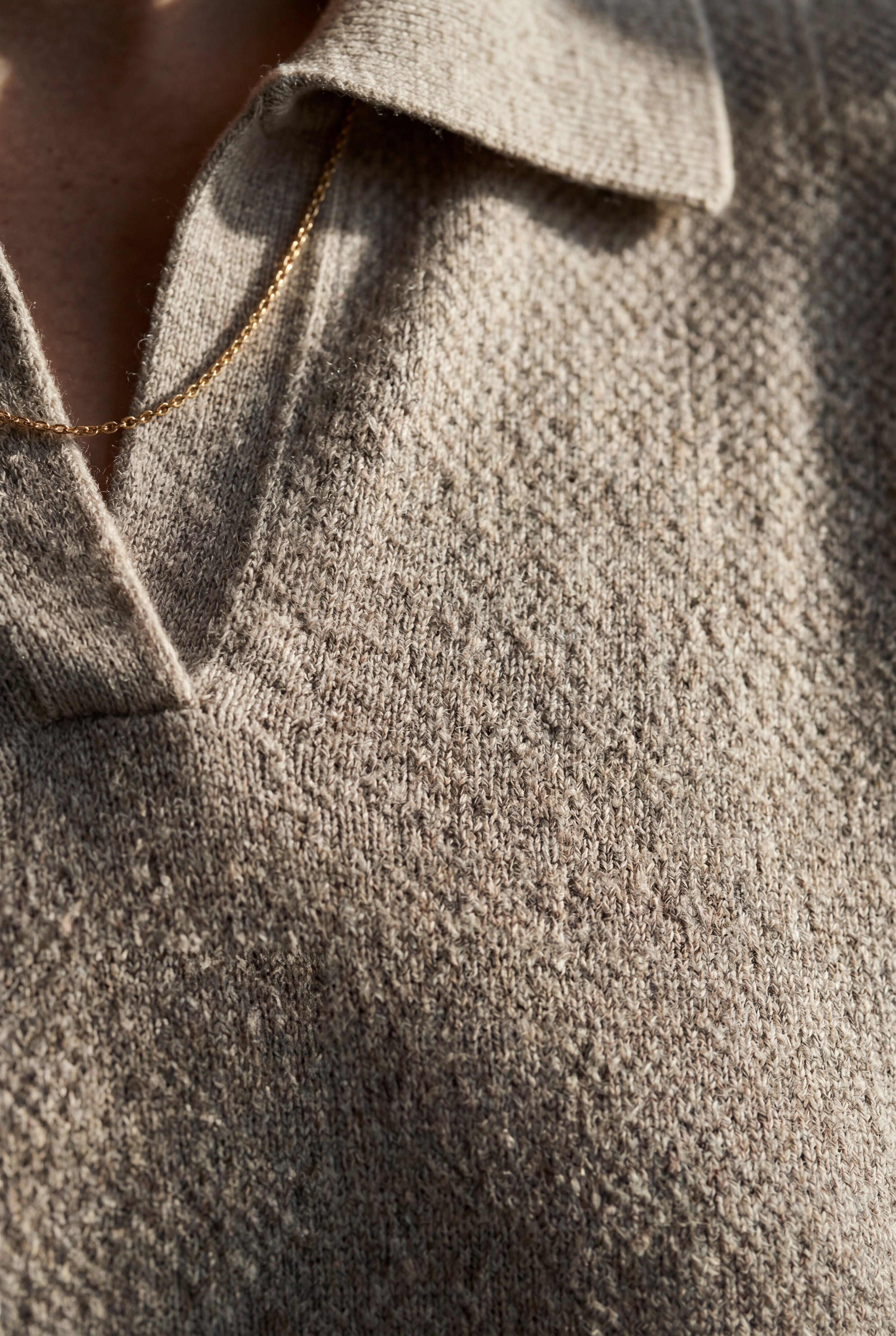 Zoyri | Open Collar Knit Sweater