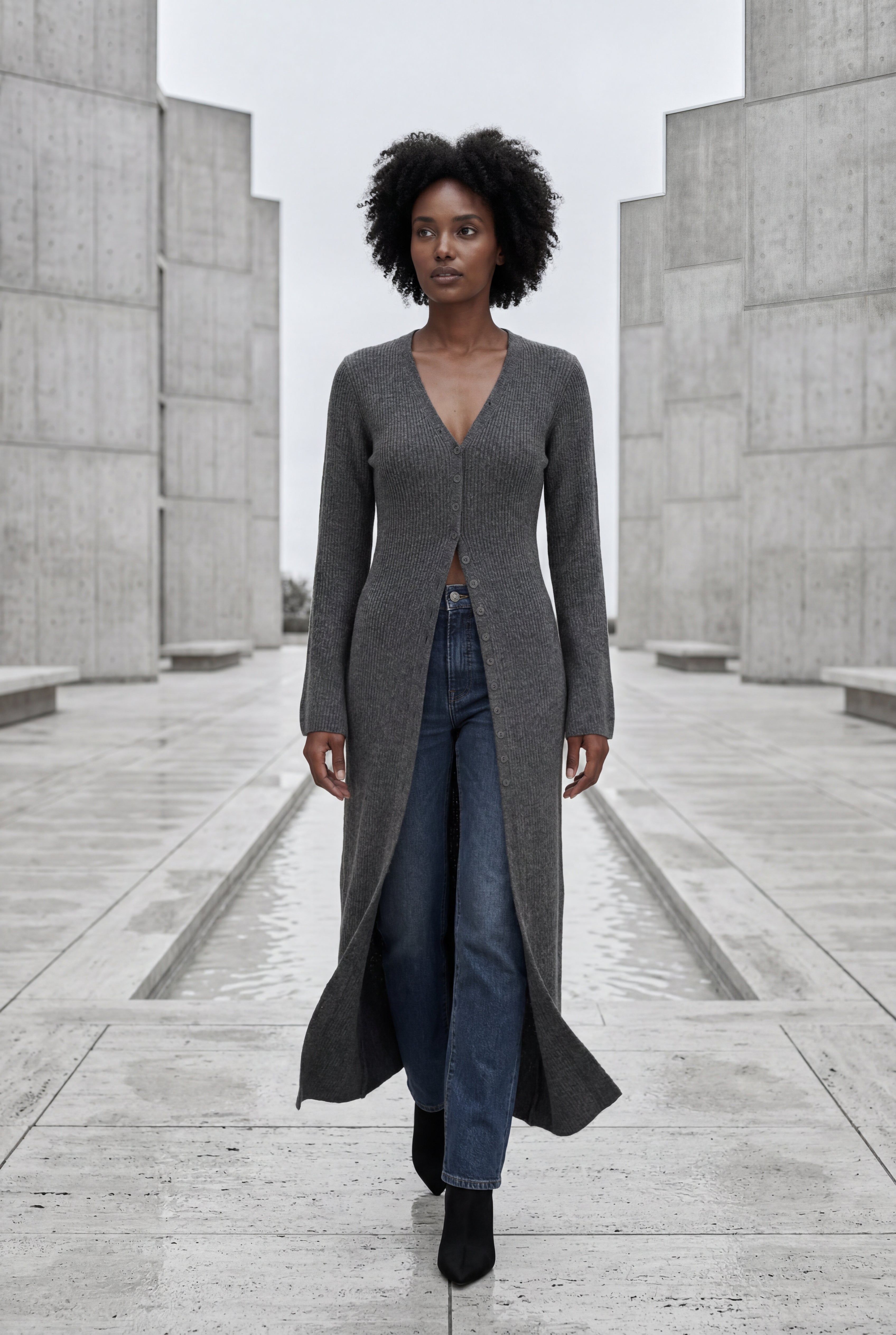 Zoyri | Ribbed Maxi Cardigan