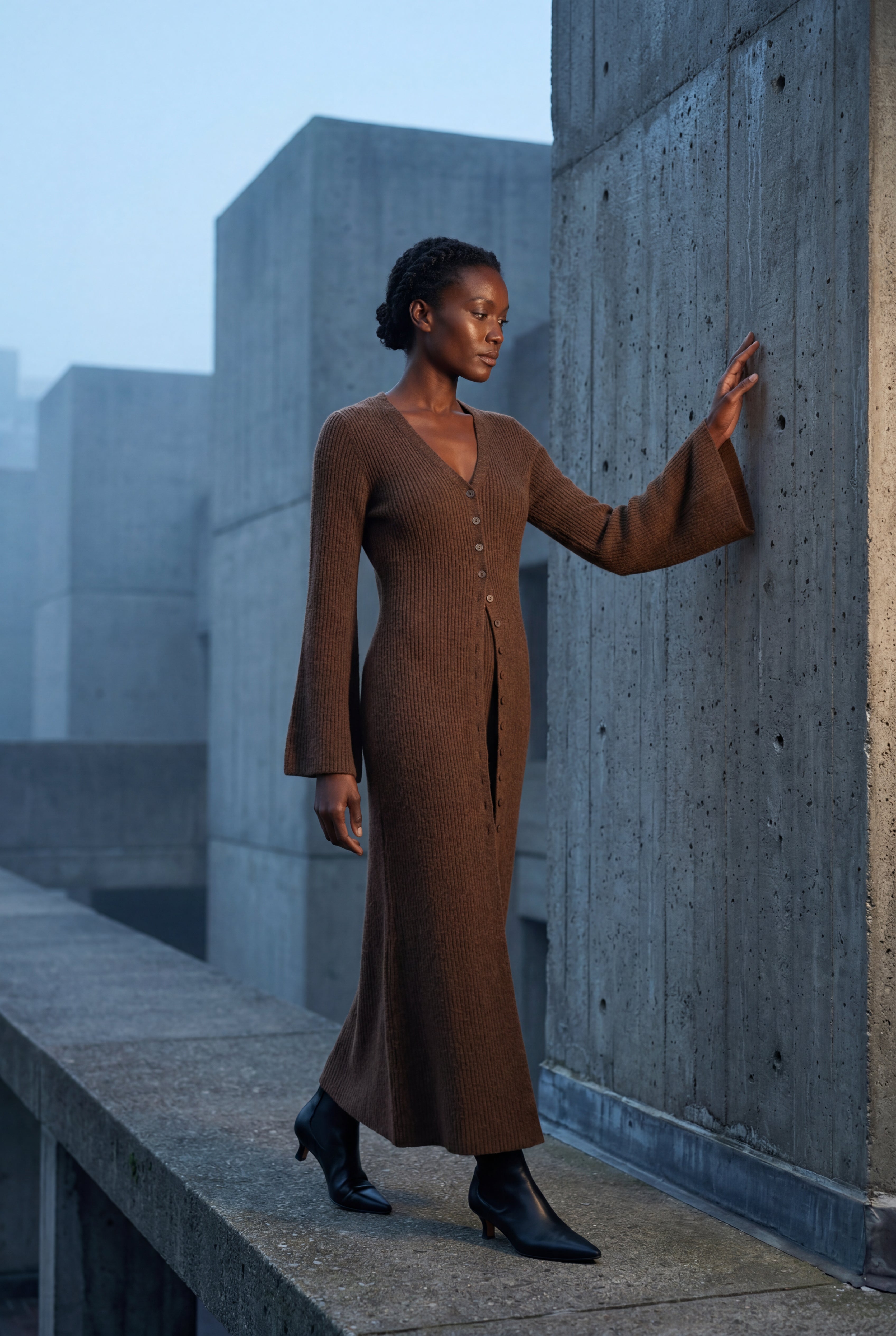 Zoyri | Ribbed Maxi Cardigan