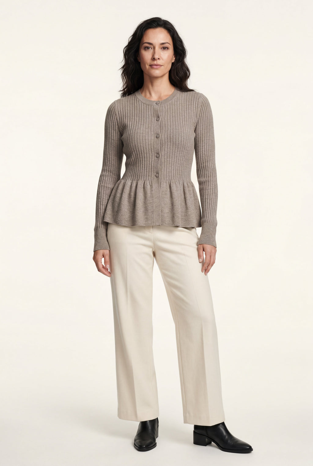 Zoyri | Soft Peplum Cardigan