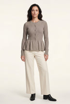 Zoyri | Soft Peplum Cardigan