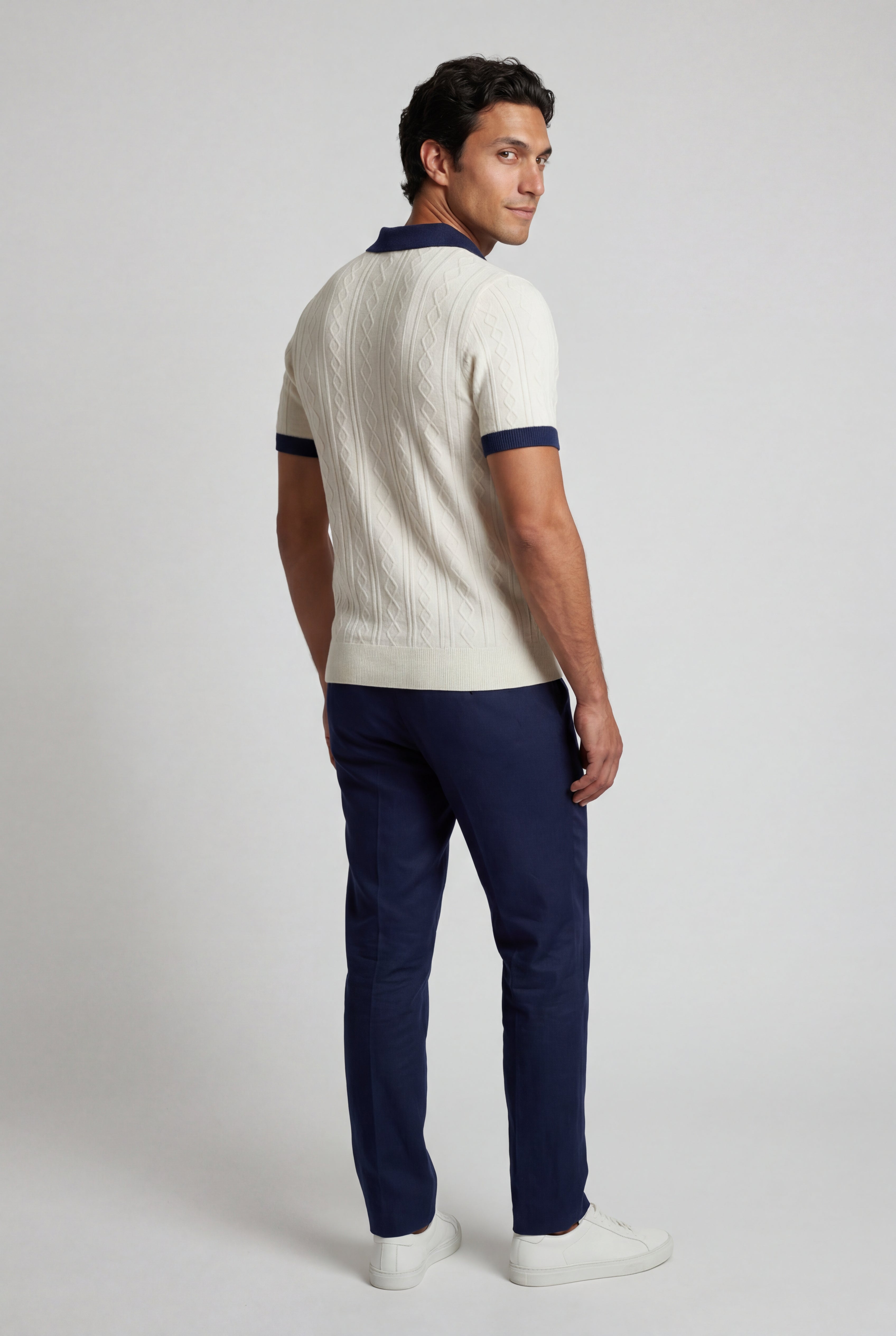 Zoyri | Cable Knit Polo