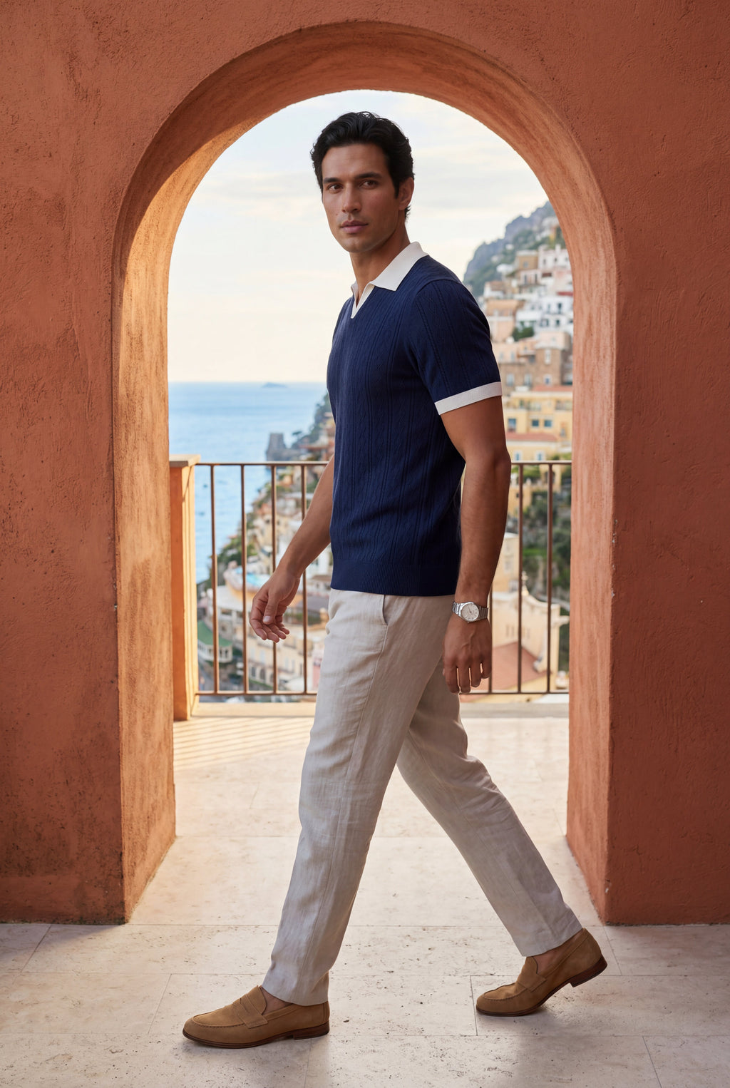 Zoyri | Cable Knit Polo