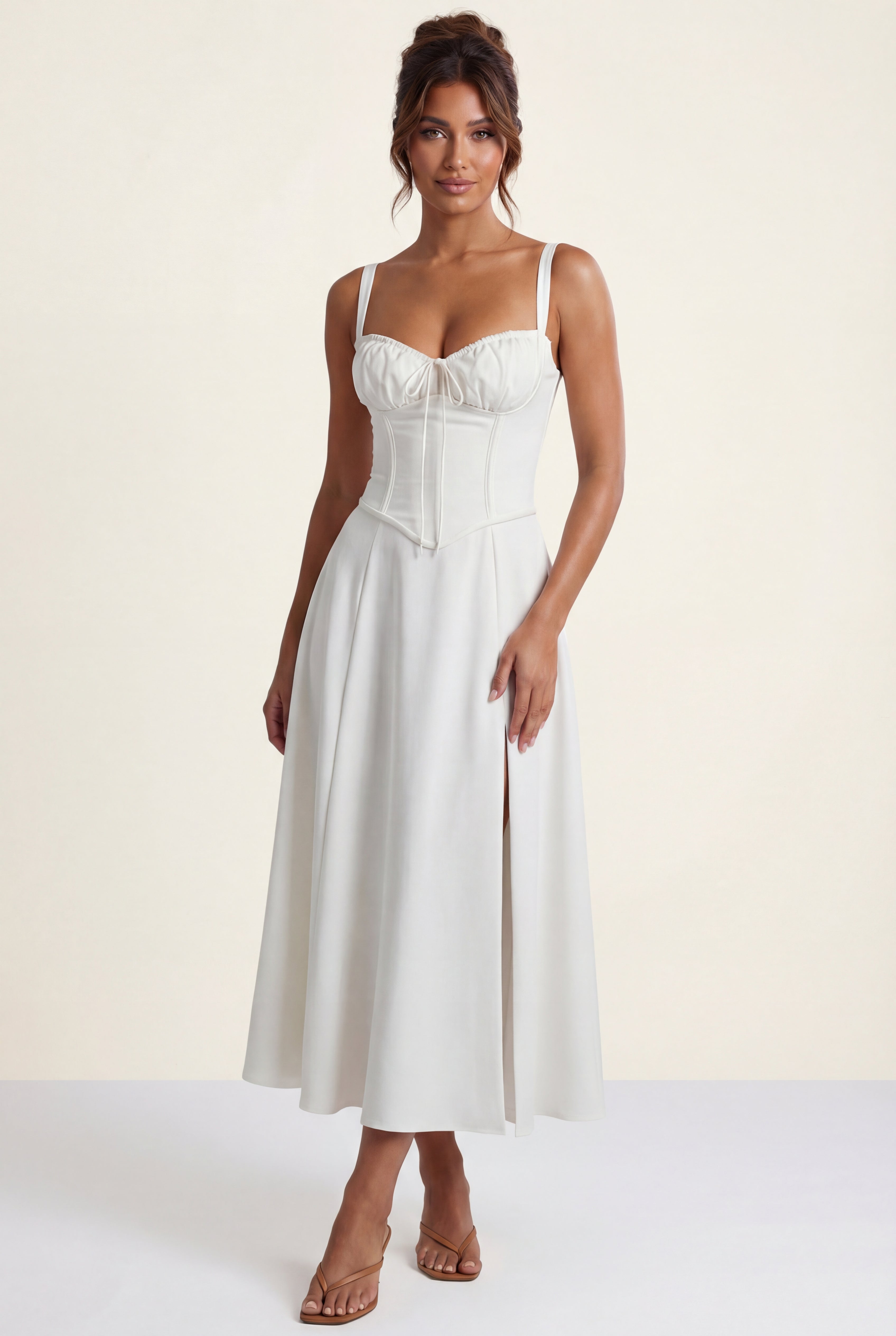 Zoyri | Sweetheart Corset Midi Dress