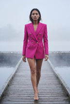 Zoyri | Tailored Gold Button Blazer