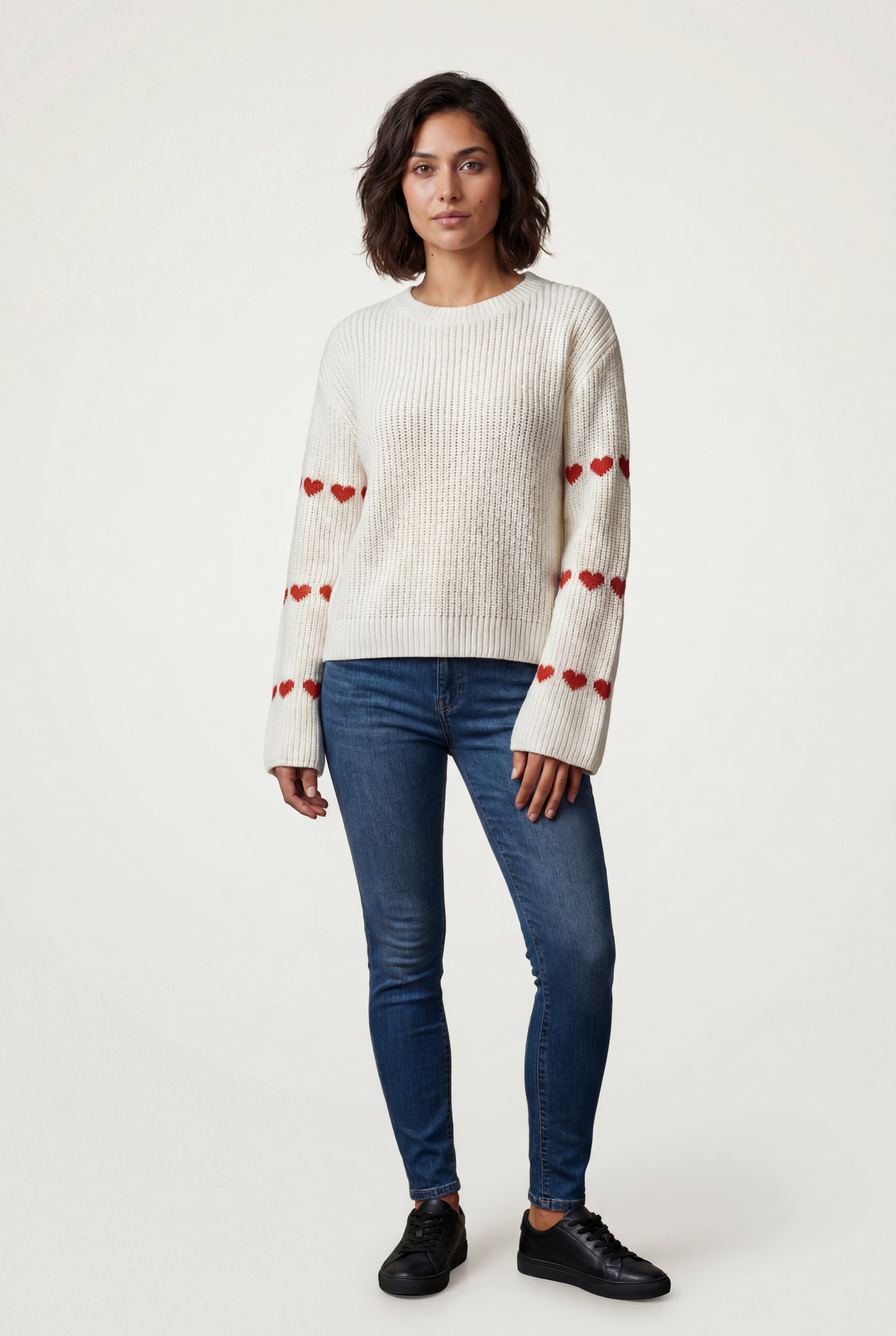 Zoyri | Heart Knit Sweater