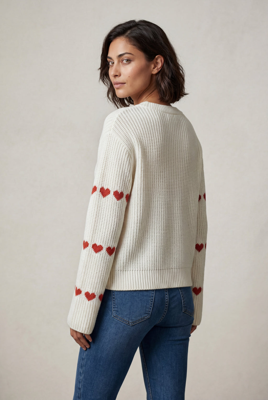 Zoyri | Heart Knit Sweater