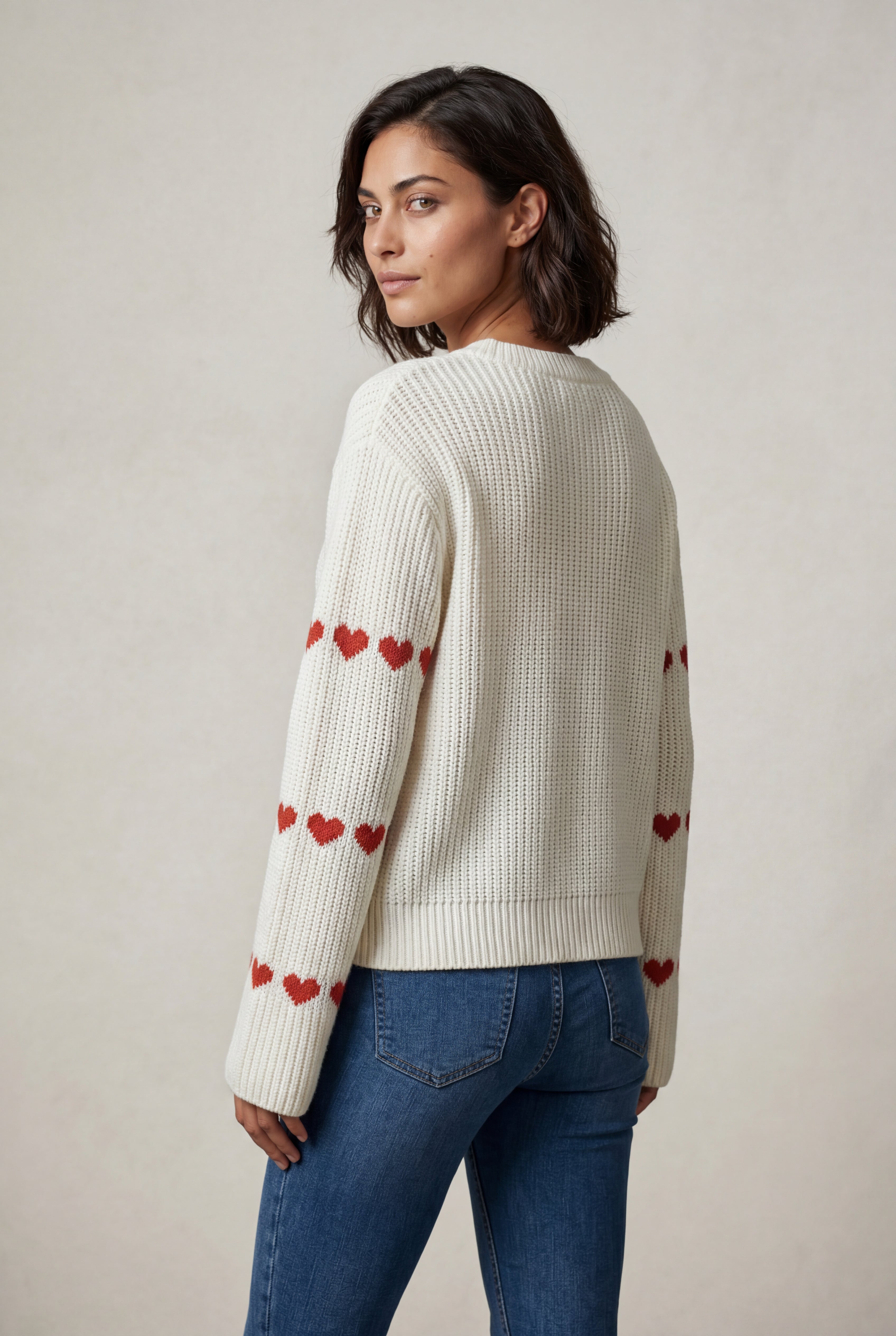 Zoyri | Heart Knit Sweater