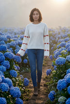 Zoyri | Heart Knit Sweater