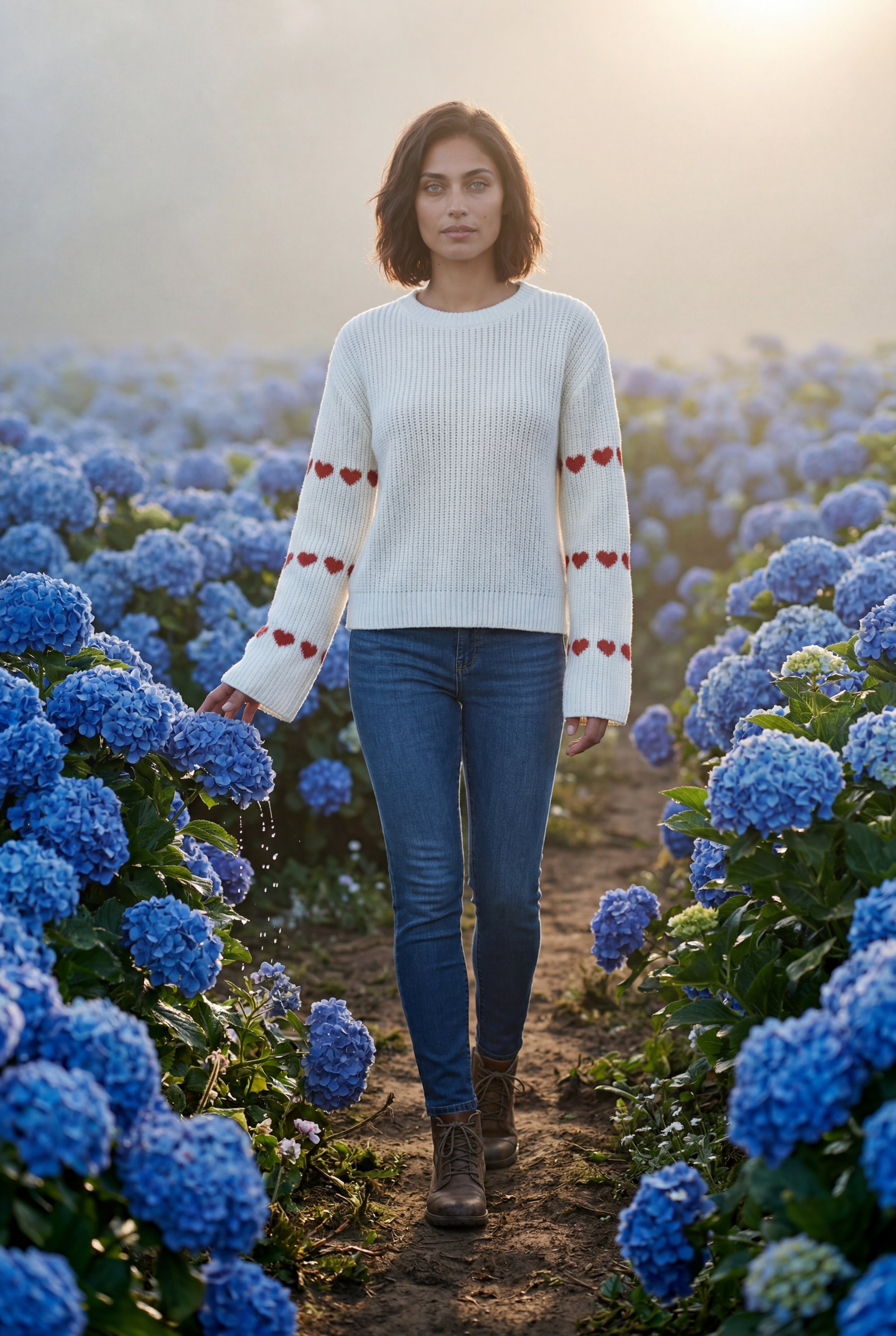 Zoyri | Heart Knit Sweater