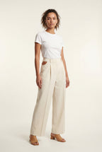 Zoyri | Pleated Wide-Leg Trousers