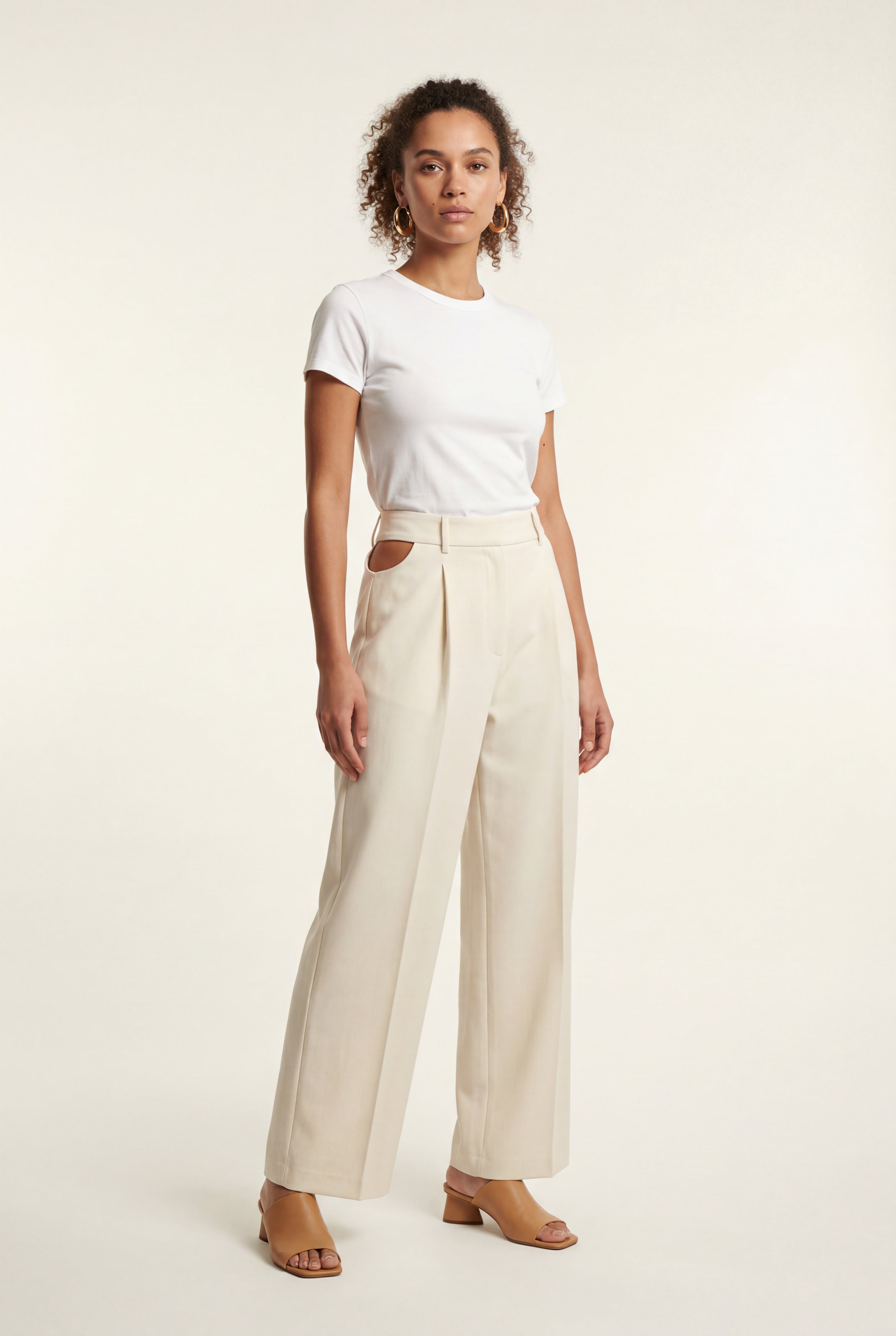 Zoyri | Pleated Wide-Leg Trousers