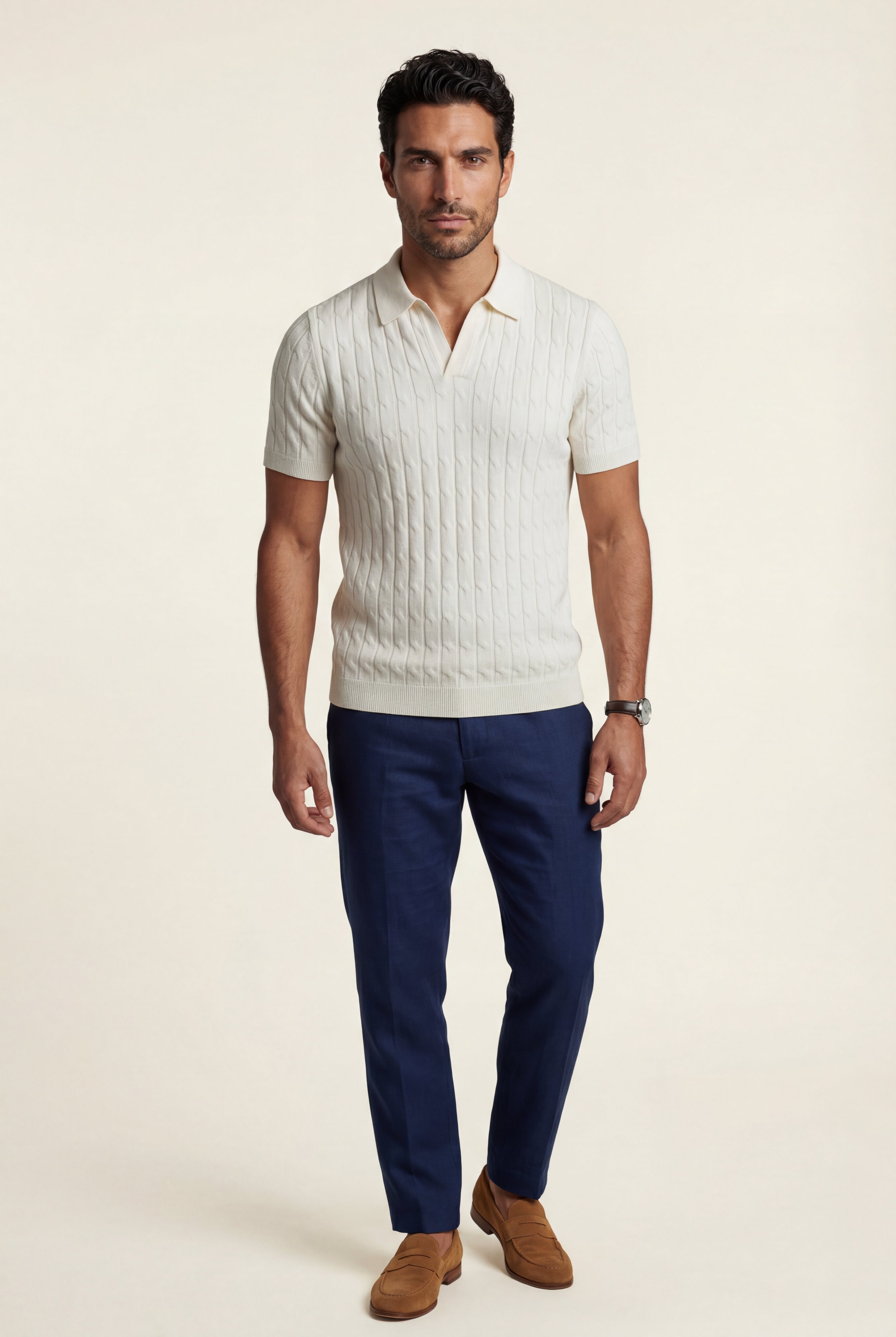 Zoyri | Textured Knit Polo