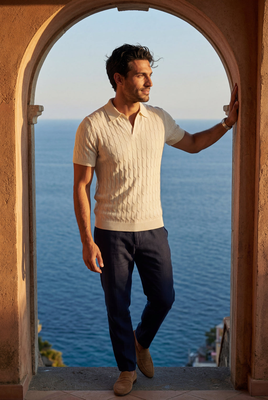Zoyri | Textured Knit Polo