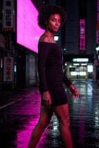Zoyri | Off Shoulder Mini Dress